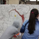 Linenhall Mural Newry Children Painting